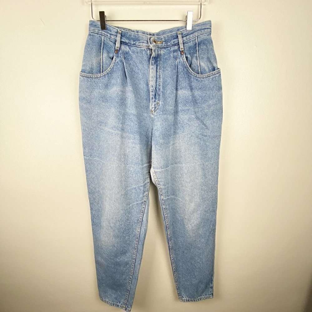 VINTAGE LEE | Denim Pleated Blue Jeans Womens